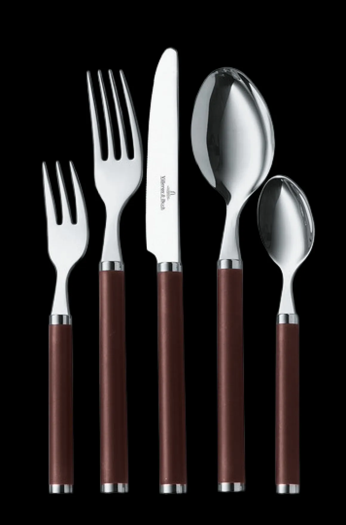 Villeroy & Boch 30-tlg. Tafelbesteck Play! Chocolate Brown
