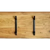 Wandgarderobe Rivera Akazie mit 4 Metallhaken