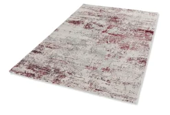 Webteppich Antea rot-creme Vintage 160 x 230 cm