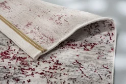 Webteppich Antea rot-creme Vintage 160 x 230 cm