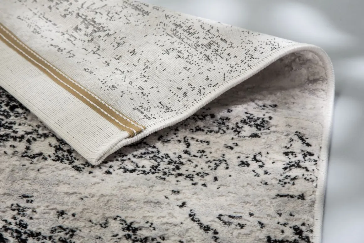 Webteppich Antea Schwarz-Beige 160 x 230 cm