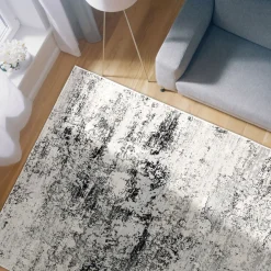 Webteppich Antea Schwarz-Beige 160 x 230 cm