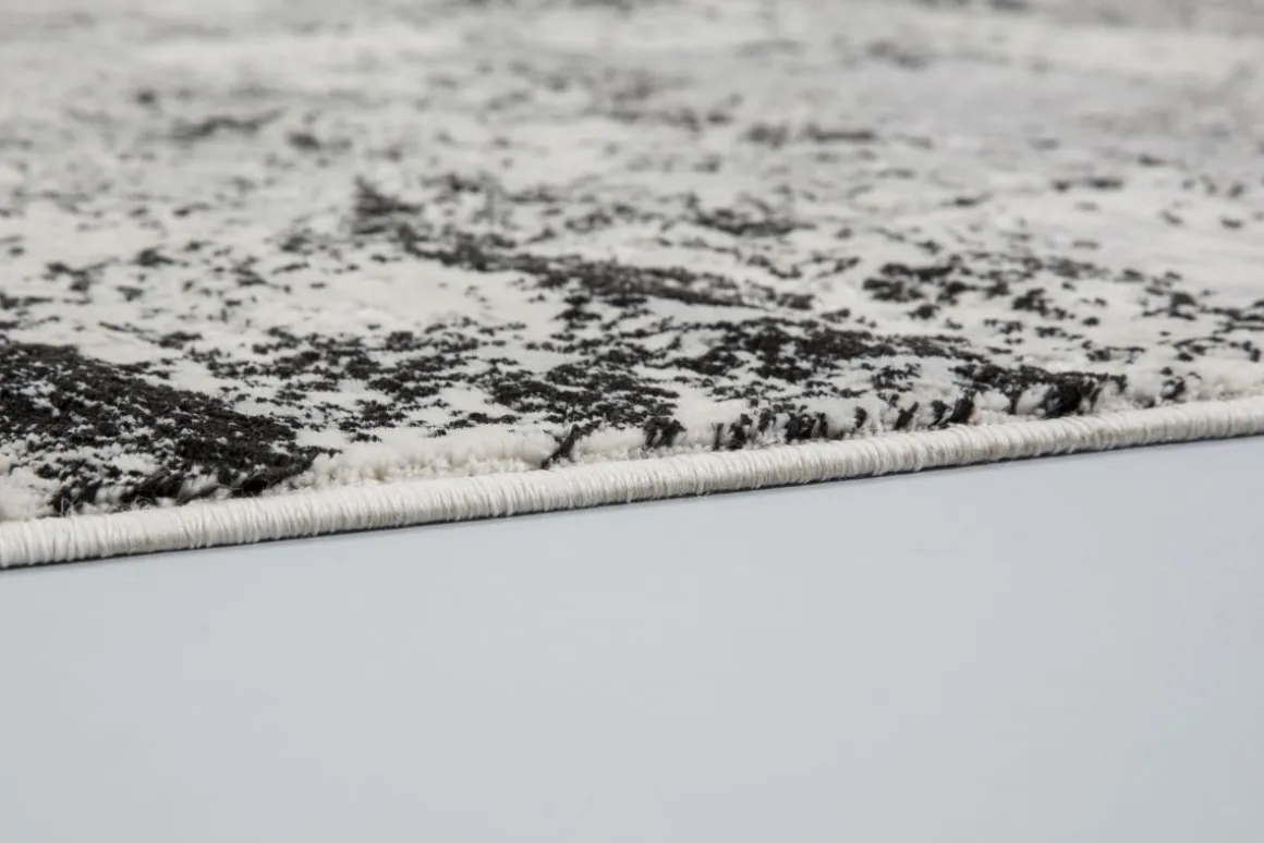 Webteppich Antea Schwarz-Beige 160 x 230 cm
