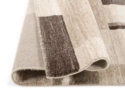 Webteppich Castle Diamant Beige-Braun 65 x 130 cm