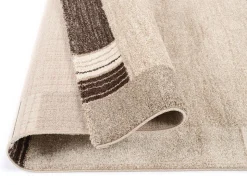 Webteppich Castle Stripe Beige Braun 160 x 230 cm