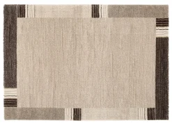 Webteppich Castle Stripe Beige Braun 160 x 230 cm
