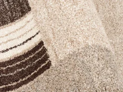 Webteppich Castle Stripe Beige Braun 160 x 230 cm