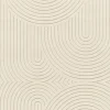 Webteppich Cocoon 3D Geo Design Beige 80 x 150 cm