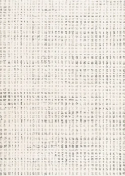 Webteppich Cocoon 3D Karo Design Weiß Grau 80 x 150 cm