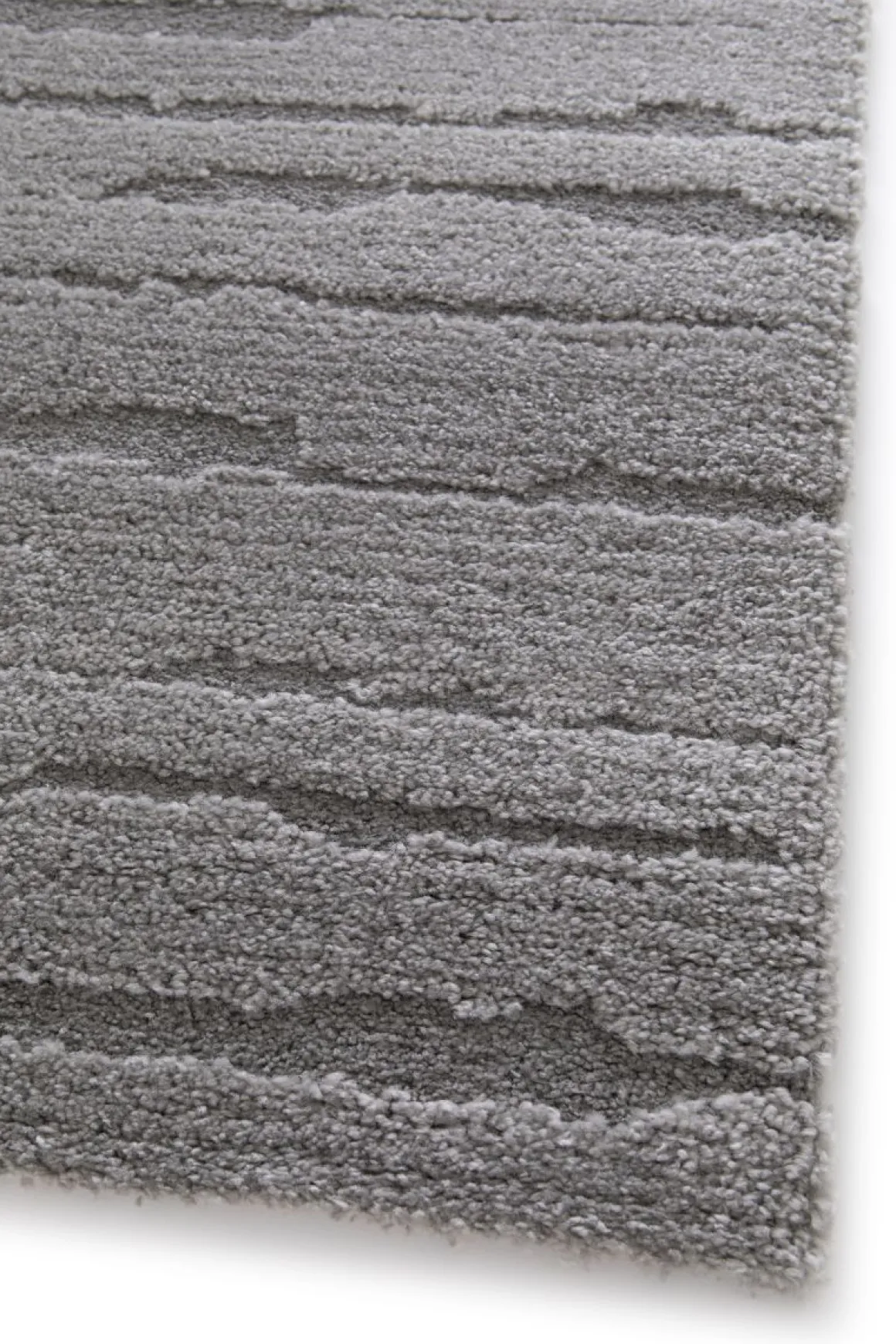 Webteppich Cocoon 3D Streifen Design Braun Schwarz 80 x 150 cm
