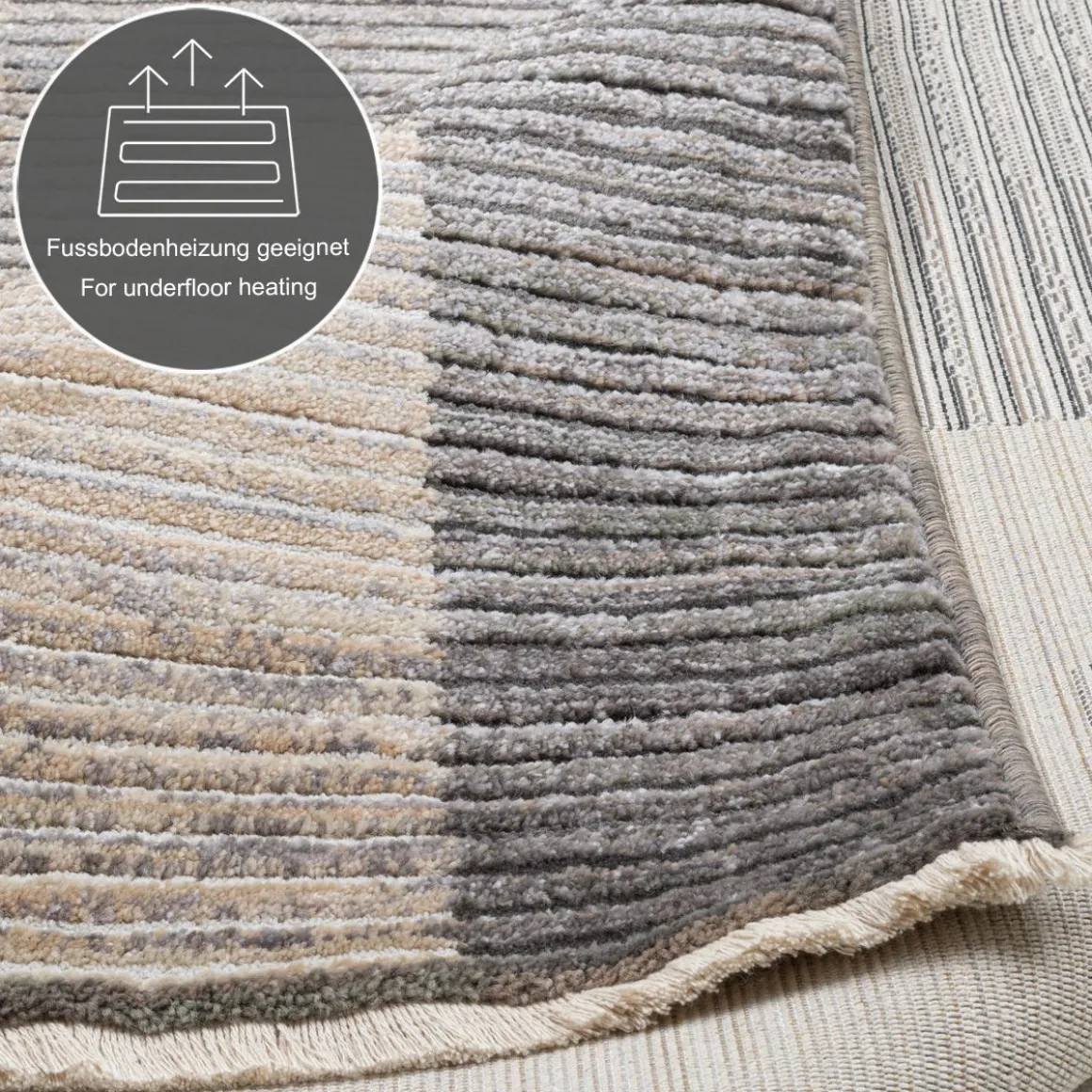 Webteppich Corduletta GF Beige 80 x 150 cm