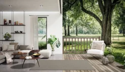 Webteppich Essenza Grau 80 x 150 cm