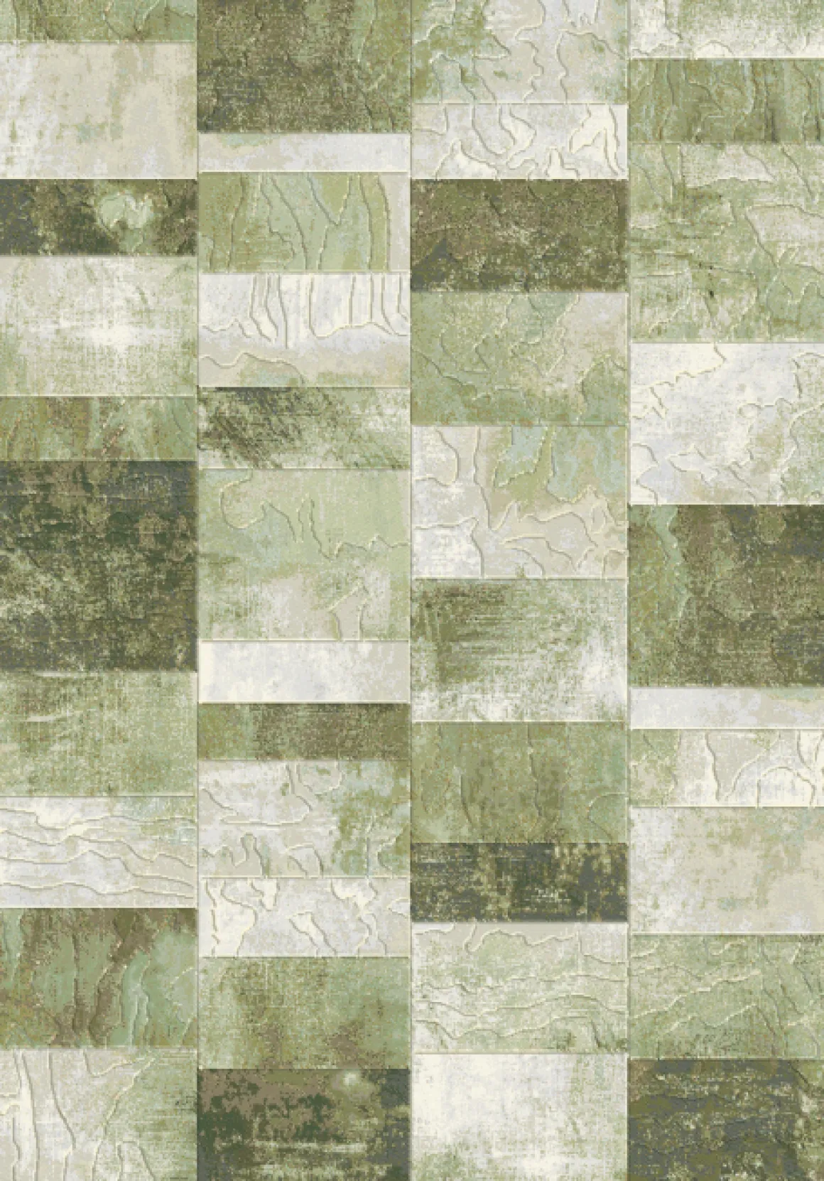 Webteppich Exellenza Beige-Grün 160 x 230 cm