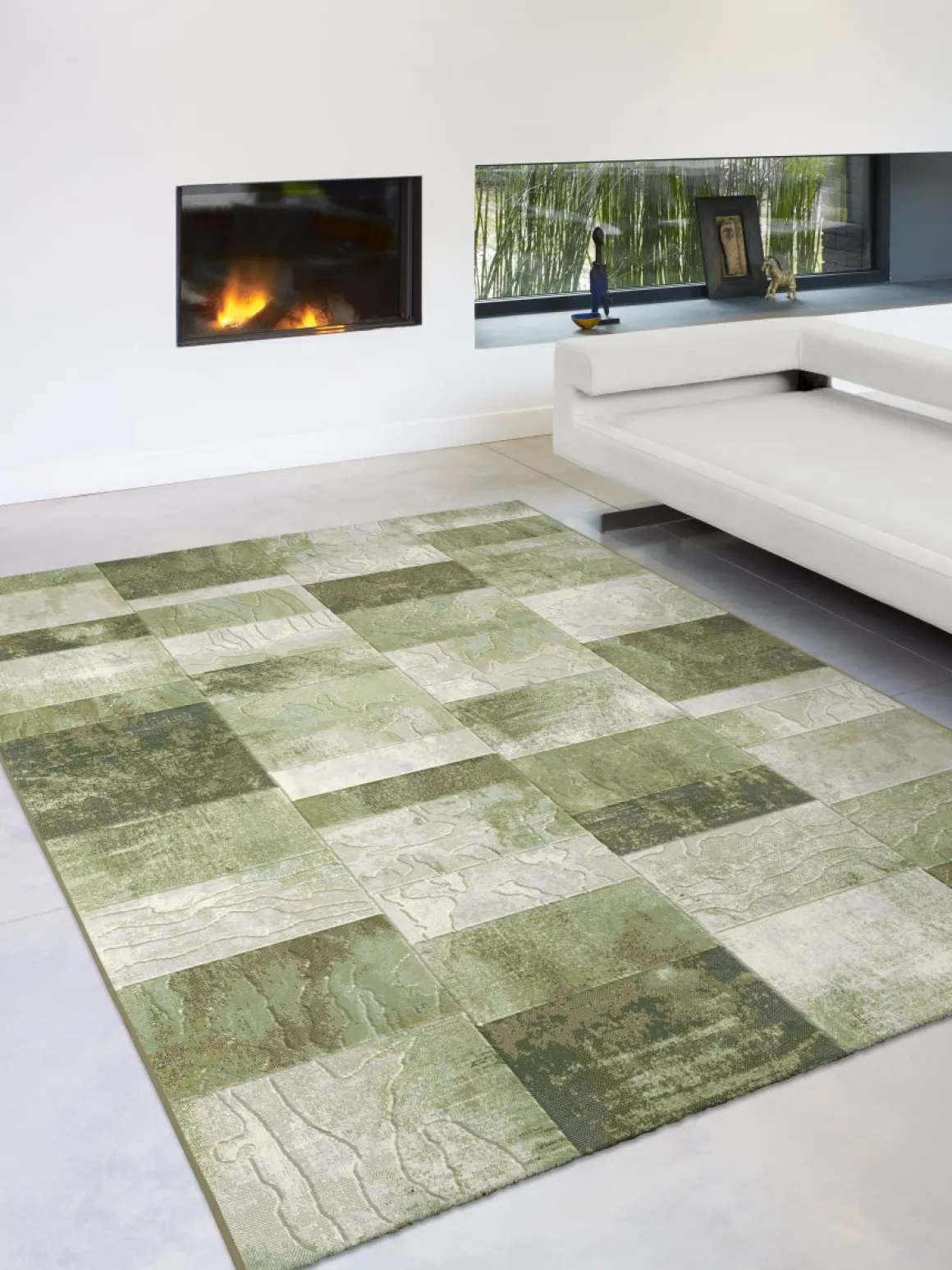 Webteppich Exellenza Beige-Grün 160 x 230 cm
