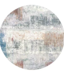 Webteppich Exellenza blau-weiß-grau 160 cm