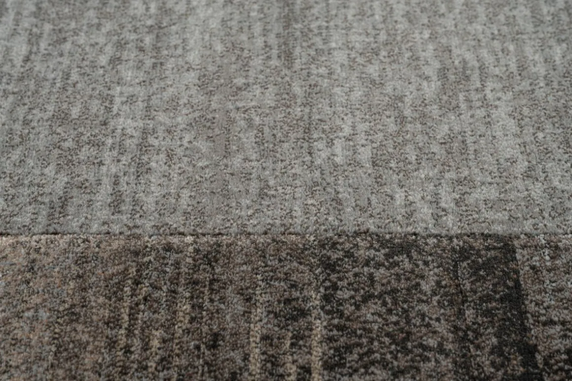 Webteppich Exellenza Braun-Grau 133 x 195 cm