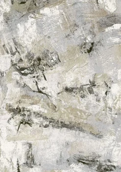Webteppich Exellenza grau-terrakotta-dunkelgrau 80 x 150 cm