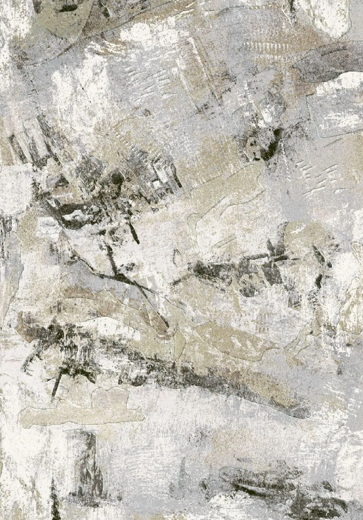 Webteppich Exellenza grau-terrakotta-dunkelgrau 80 x 150 cm