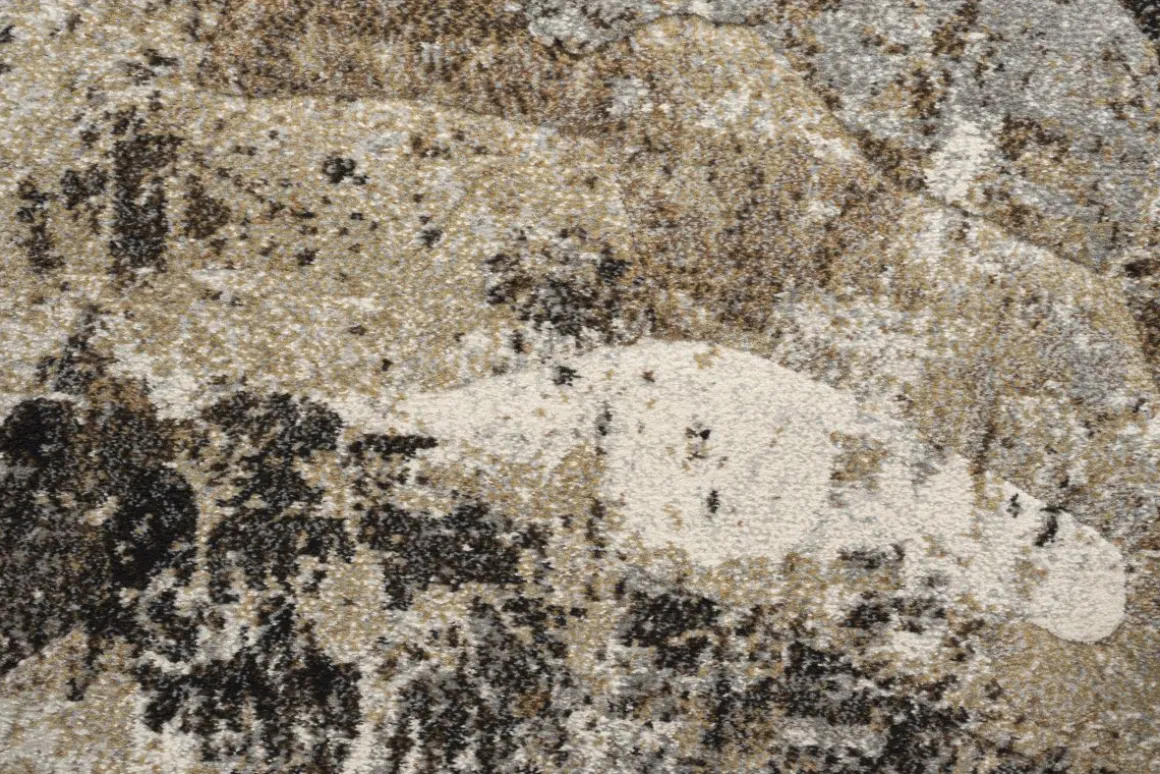 Webteppich Exellenza grau-terrakotta-dunkelgrau 80 x 150 cm