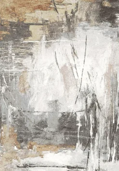 Webteppich Exellenza kohle-grau-terrakotta 133 x 195 cm
