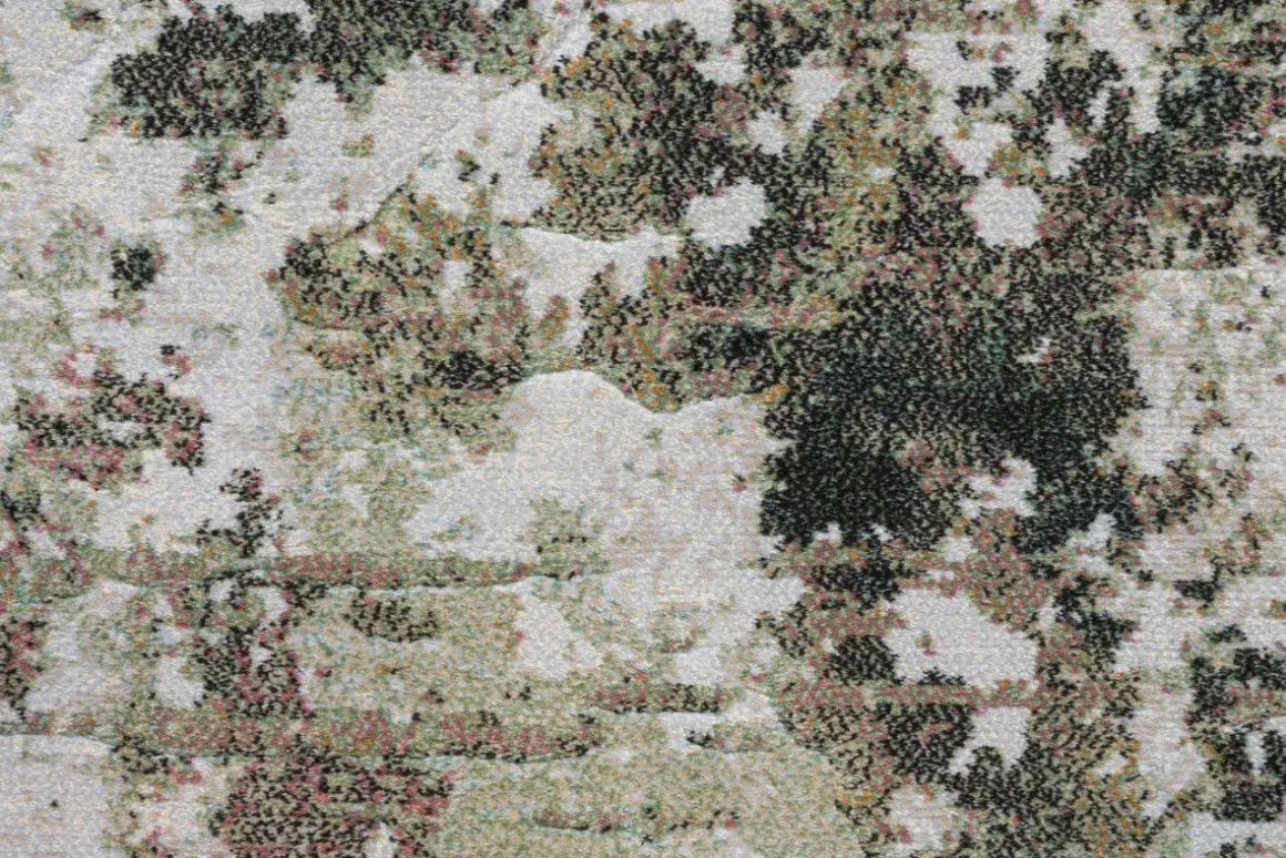 Webteppich Exellenza Weiß-Grün 80 x 150 cm