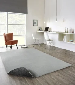 Webteppich Feel Hellgrau 80 x 150 cm
