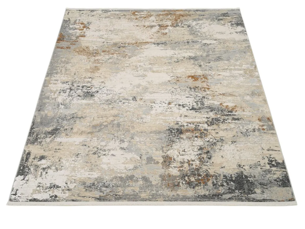 Webteppich Gala Beige-Grau 67 x 130 cm