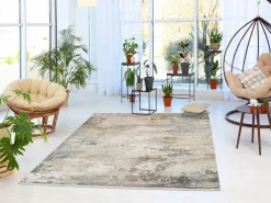 Webteppich Gala Beige-Grau 67 x 130 cm