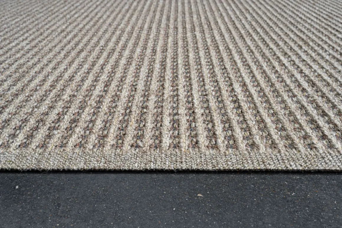 Webteppich Korund Braun Grau 80 x 240 cm