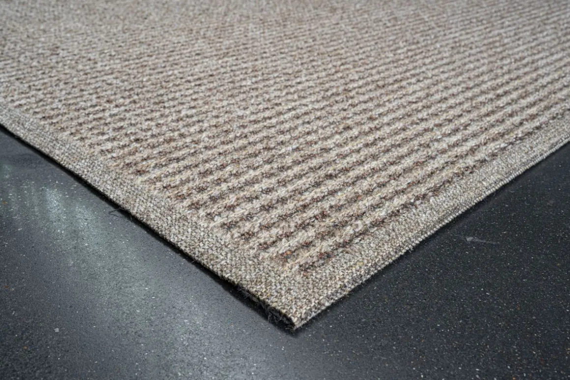Webteppich Korund Braun Grau 80 x 240 cm