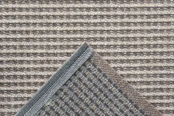 Webteppich Korund Braun Grau 80 x 240 cm