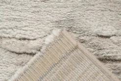 Webteppich Lizardit beige 80 x 150 cm
