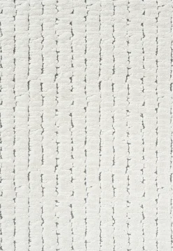 Webteppich Malachit Weiß-Grau 80 x 150 cm