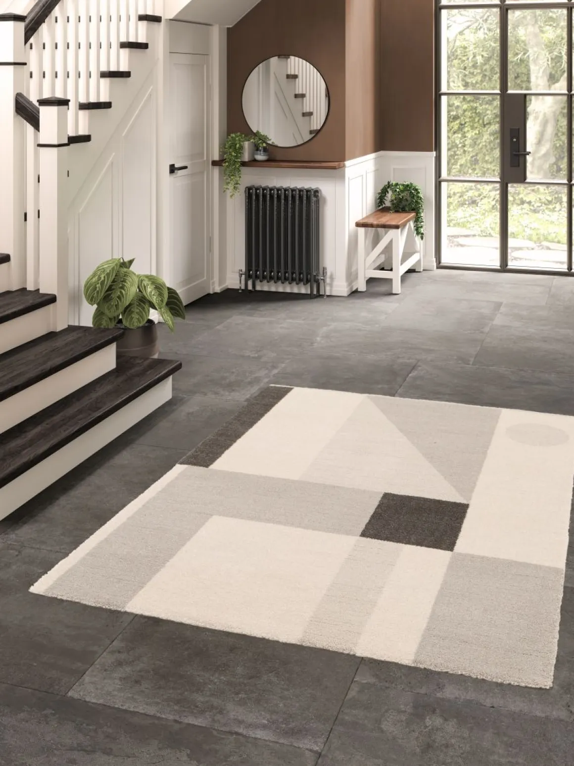 Webteppich Moon Grau 80 x 150 cm