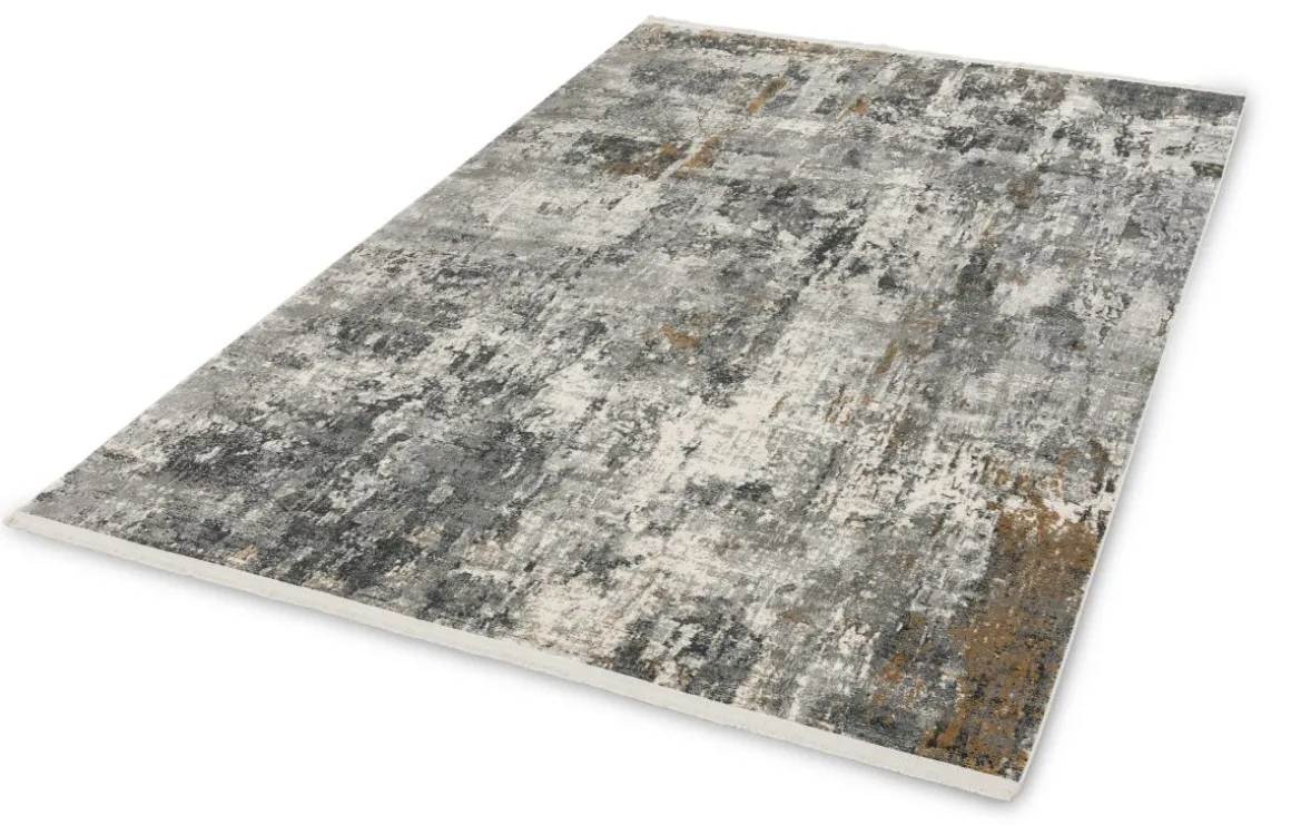 Webteppich Positano Anthrazit-Creme 160 x 230 cm