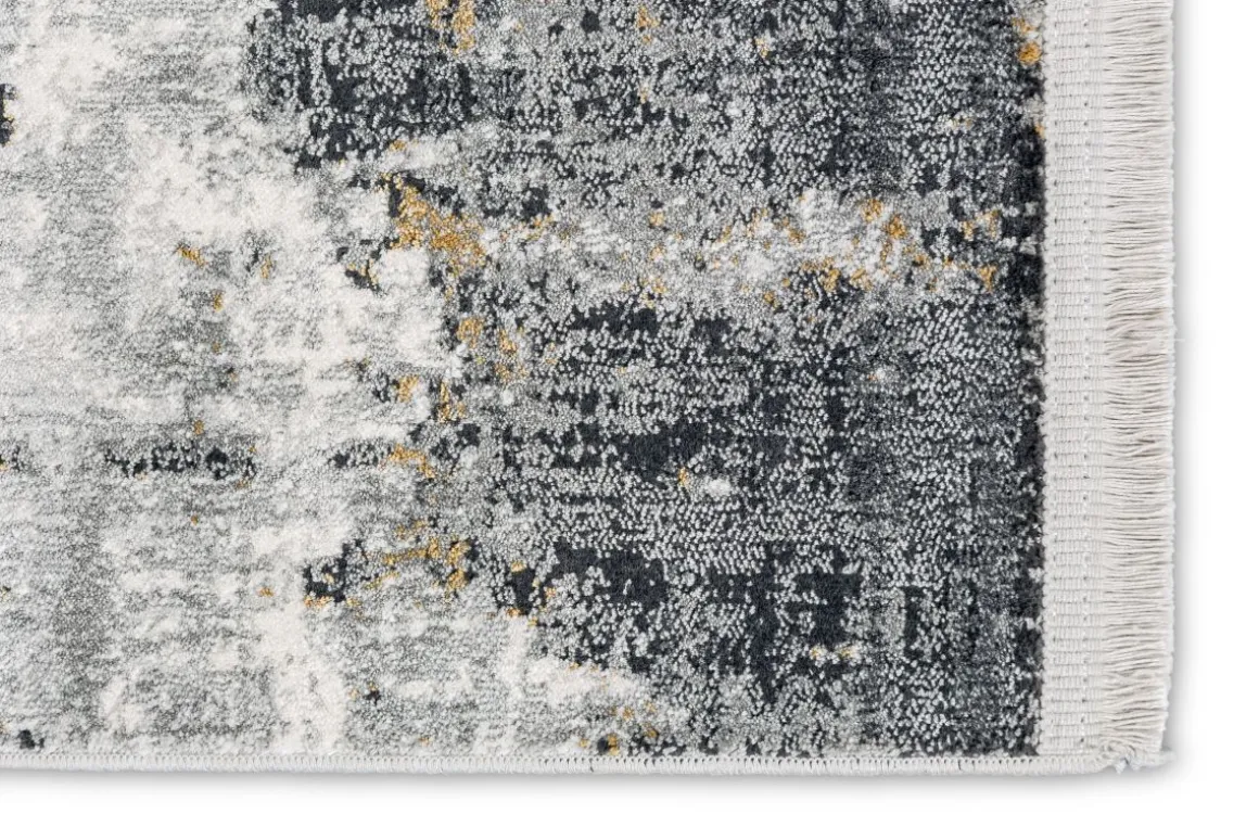 Webteppich Positano Anthrazit-Creme 160 x 230 cm