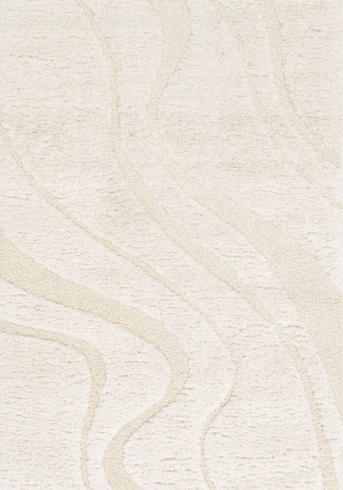 Webteppich Relief Cream 80 x 150 cm