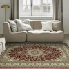 Webteppich Rubin Rot-Creme 240 x 300 cm