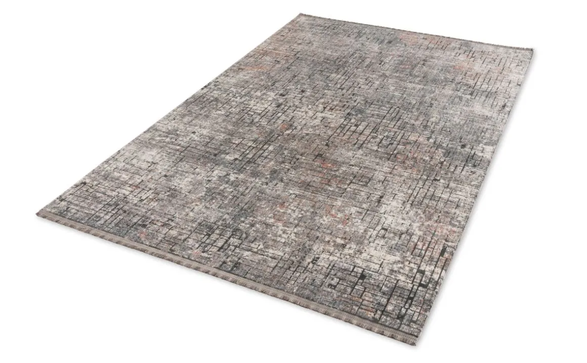 Webteppich Sarezzo grau 160 x 230 cm