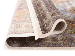 Webteppich Silk Line Ghom Mehrfarbig 80 x 150 cm
