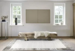 Webteppich Surma Silber-Grau 80 x 150 cm