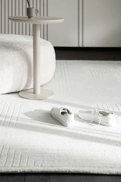 Webteppich SW Pure Design D.242 Creme 133 x 190 cm