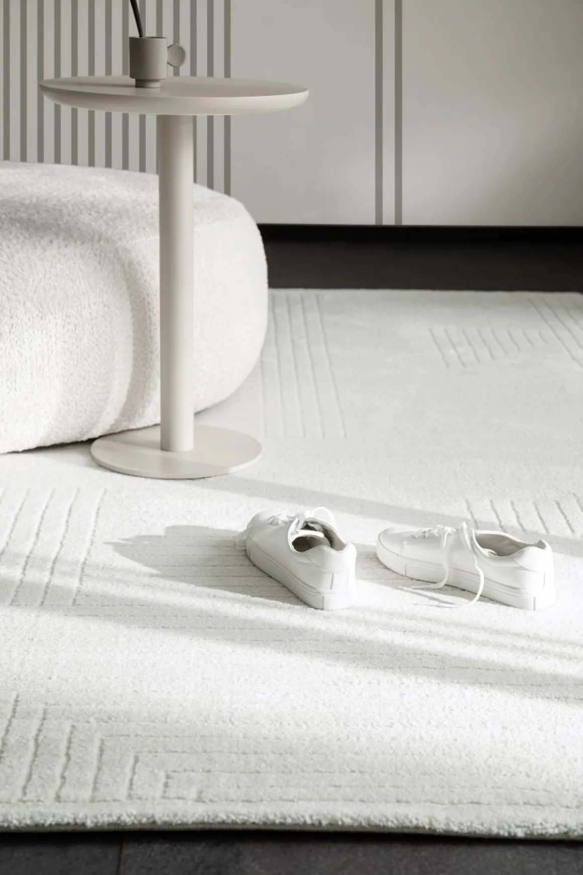 Webteppich SW Pure Design D.242 Creme 133 x 190 cm