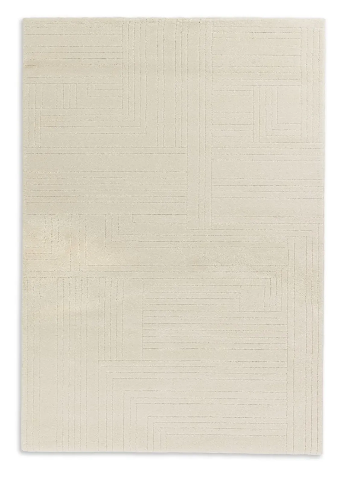 Webteppich SW Pure Design D.242 Creme 133 x 190 cm