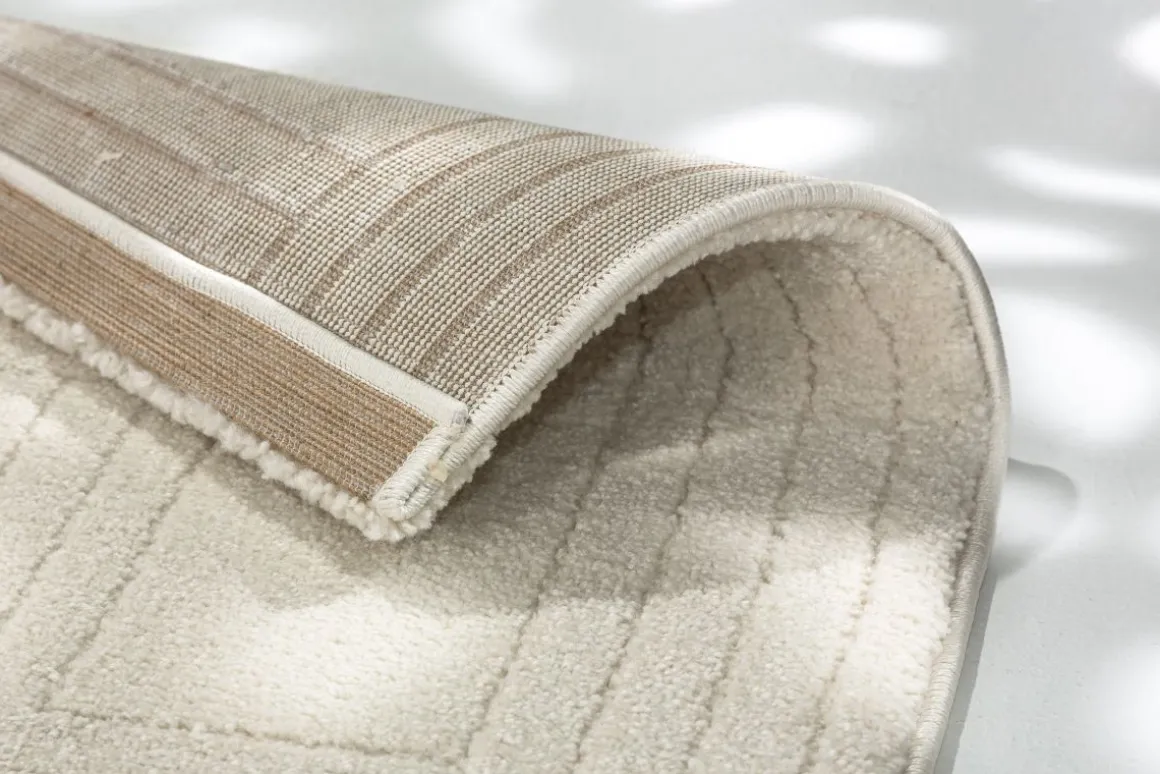 Webteppich SW Pure Design D.242 Creme 133 x 190 cm