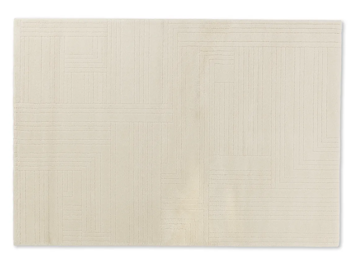 Webteppich SW Pure Design D.242 Creme 133 x 190 cm