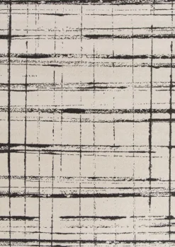 Webteppich Urban Schwarz-Weiß 80 x 150 cm