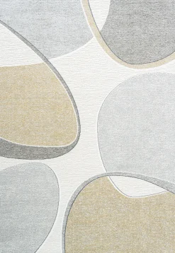 Webteppich Varis Grau Gold 133 x 195 cm