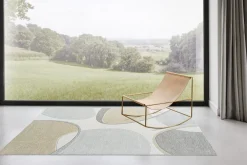 Webteppich Varis Grau Gold 133 x 195 cm