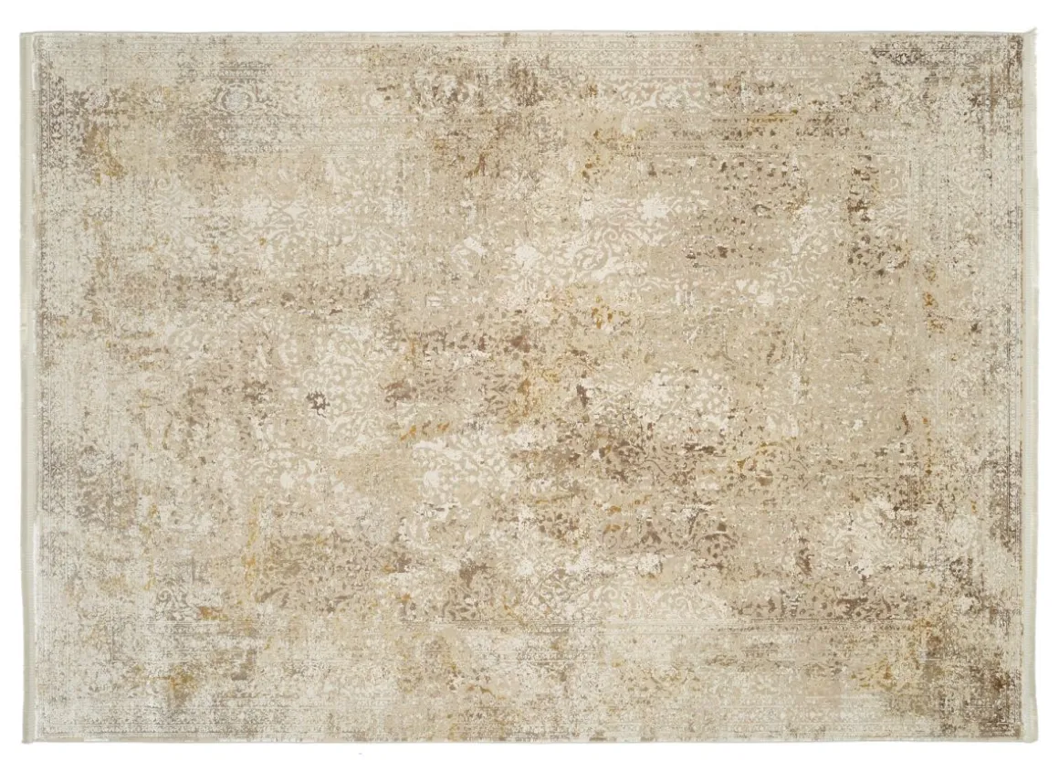 Webteppich Versailles Beige-Gold 67 x 130 cm